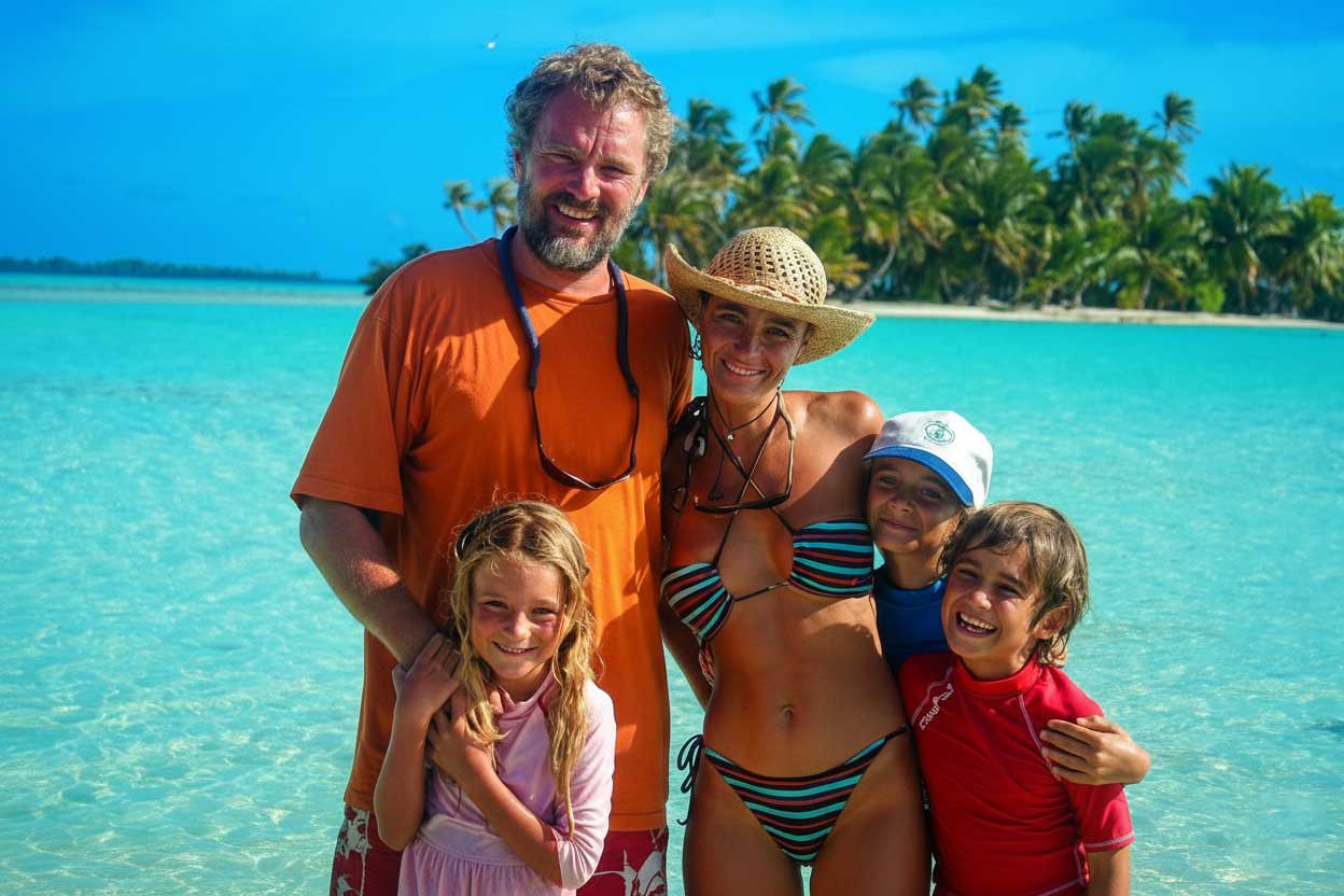 Casting off from Martinique on Let It Be